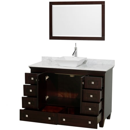 Open Vanity View with Mirror