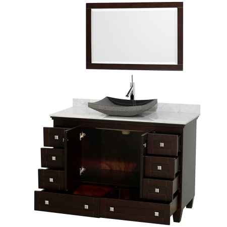 Open Vanity View with Mirror