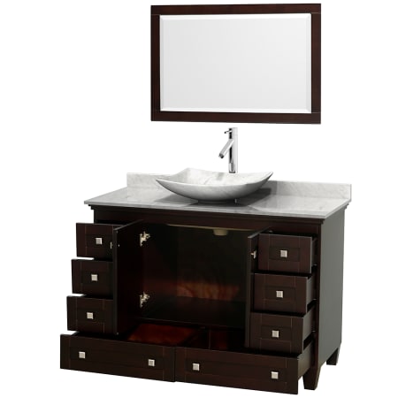 Open Vanity View with Mirror