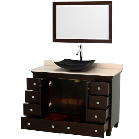 Open Vanity View with Mirror