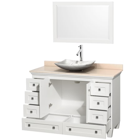 Open Vanity View with Mirror