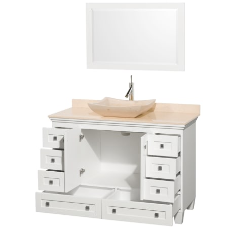 Open Vanity View with Mirror