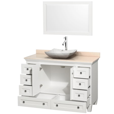 Open Vanity View with Mirror