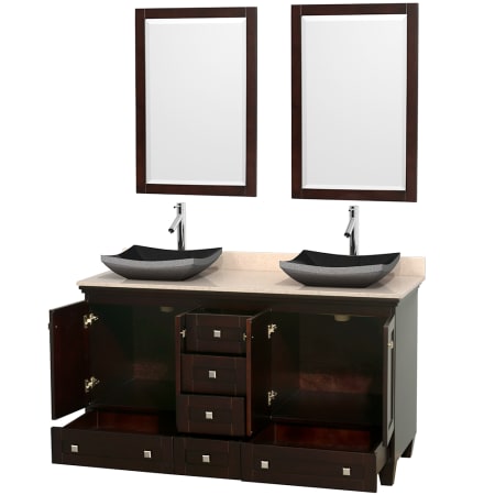 Open Vanity View with Mirror