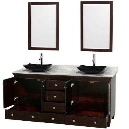 Open Vanity View with Mirror