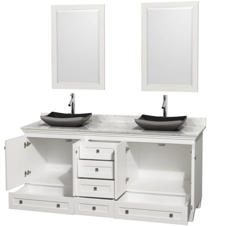 Open Vanity View with Mirror