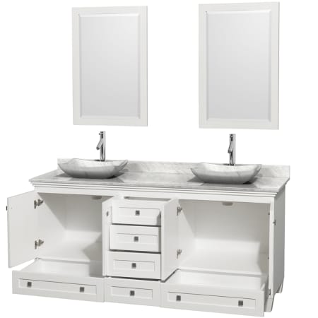 Open Vanity View with Mirror