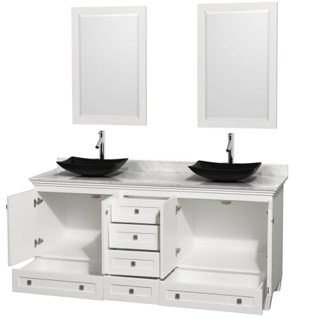 Open Vanity View with Mirror