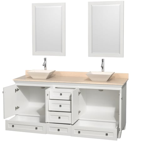 Open Vanity View with Mirror