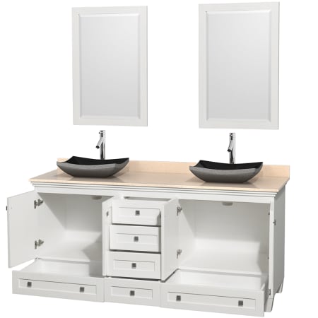 Open Vanity View with Mirror