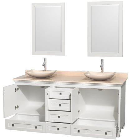 Open Vanity View with Mirror