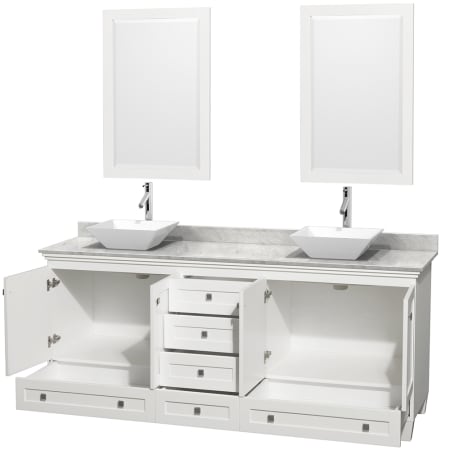 Open Vanity View with Mirror