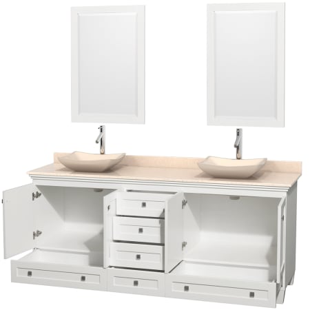 Open Vanity View with Mirror