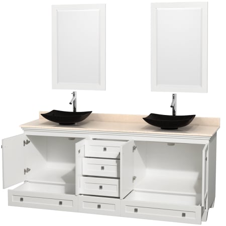 Open Vanity View with Mirror