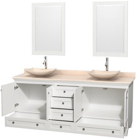 Open Vanity View with Mirror