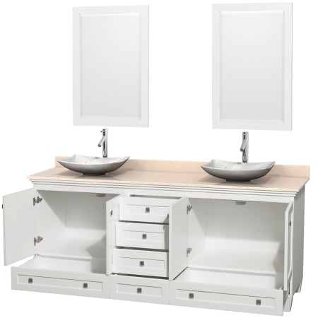 Open Vanity View with Mirror