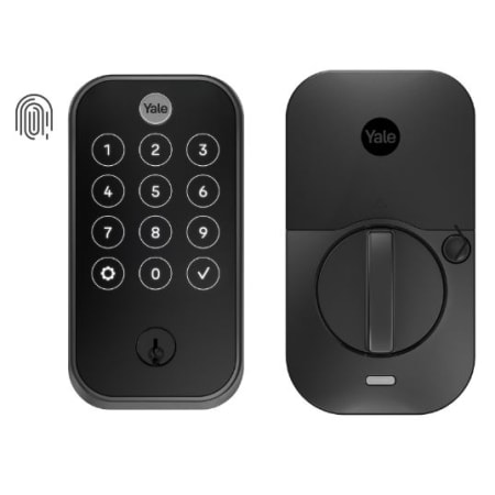 Yale Assure Lock 2 WiFi Enabled Touchscreen Fingerprint Version Keyed Entry Deadbolt Black Suede