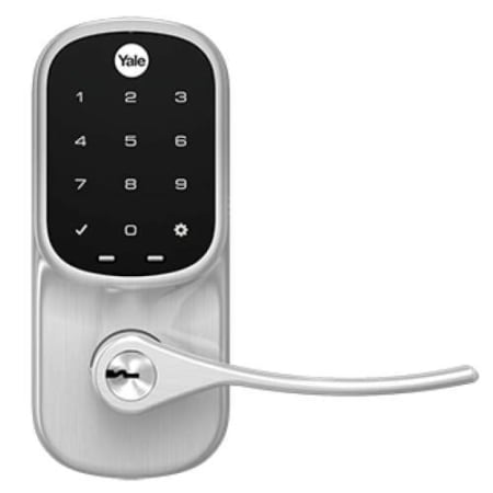 Yale Z Wave Plus Assure Lever Touchscreen Keyed Entry Lock Satin Nickel