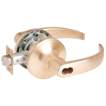 Yale 5400LN Series Pacific Beach Heavy Duty Grade 1 Single Cylinder Keyed Entry Security Door Lever Set- Less Best Cylinder Satin Bronze