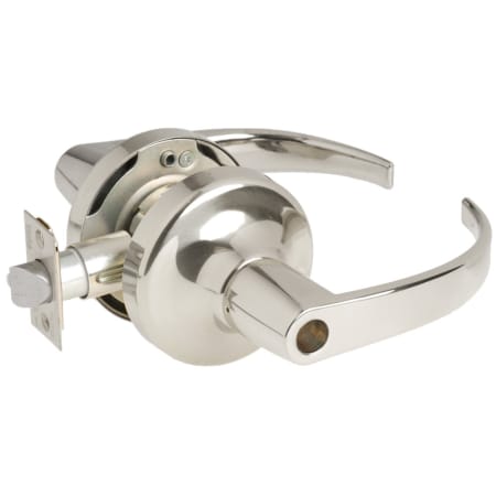 Yale 5300LN Series Pacific Beach Grade 2 Single Cylinder Keyed Entry Door Lever Set with 2-3/8" Backset - Less Cylinder Bright Chrome