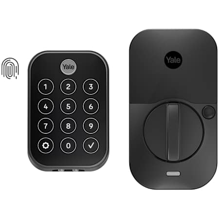 Yale Assure 2 Electronic Fingerprint Touchscreen Key Free Entry Deadbolt with Bluetooth Black Suede
