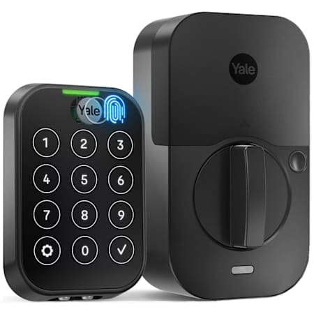 Yale Assure 2 Electronic Fingerprint Touchscreen Key Free Entry Deadbolt with WiFi Black Suede