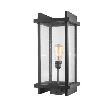 Z-Lite Fallow Single Light 21-7/8" Tall Outdoor Single Head Post Light Black