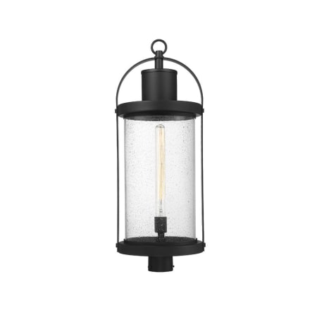 Z-Lite Roundhouse 31" Tall Outdoor Single Head Post Light Black