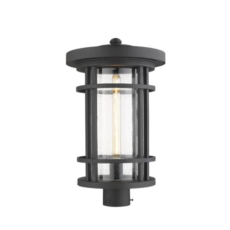 Z-Lite Jordan 20" Tall Outdoor Single Head Post Light Black