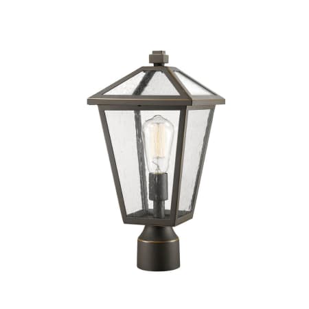 Z-Lite Talbot 17" Tall Marine Grade Outdoor Single Head Post Light Rubbed Bronze