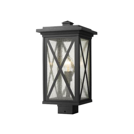 Z-Lite Brookside 19" Tall Outdoor Single Head Post Light Black