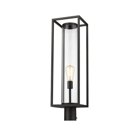 Z-Lite Dunbroch 28" Tall Outdoor Single Head Post Light Black