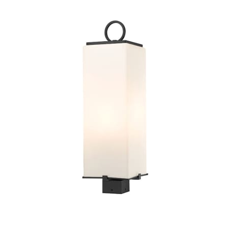 Z-Lite Sana 3 Light 27" Tall Outdoor Single Head Post Light Black