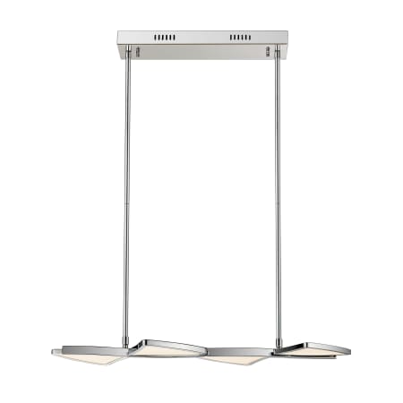 Z-Lite Aeon 28" Wide Integrated 3000K LED Chandelier with (6) 12", (2) 6", and (2) 3" downrods Chrome