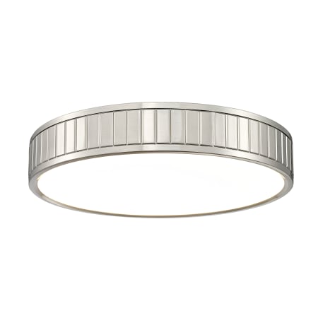Z-Lite Madison 17" Wide LED Flush Mount Drum Ceiling Fixture Brushed Nickel
