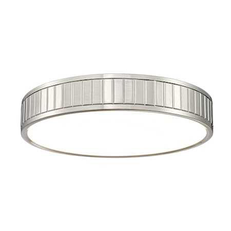 Z-Lite Madison 17" Wide LED Flush Mount Drum Ceiling Fixture Brushed Nickel