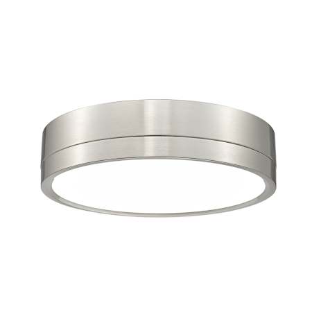 Z-Lite Algar 12" Wide LED Flush Mount Drum Ceiling Fixture Brushed Nickel