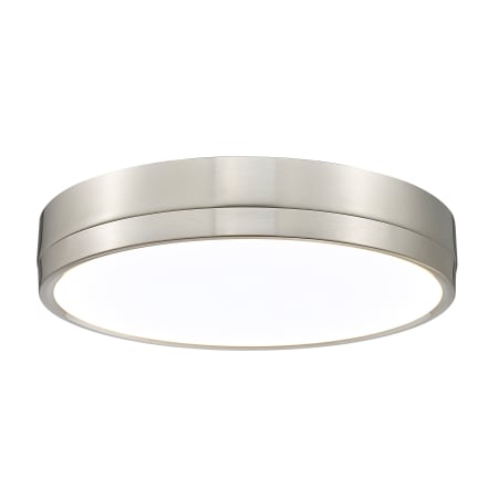 Z-Lite Algar 16" Wide LED Flush Mount Drum Ceiling Fixture Brushed Nickel