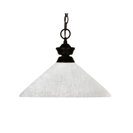 Z-Lite Challenger 1 Light Pendant with Glass Shade Bronze