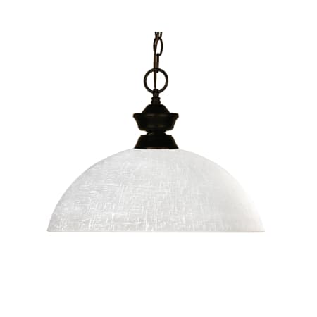 Z-Lite Riviera 1 Light Pendant with Glass Shade Bronze