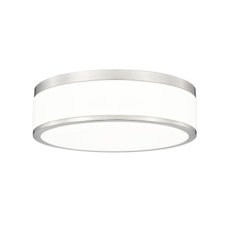 Z-Lite Ballord 12" Wide Flush Mount Drum Ceiling Fixture Brushed Nickel