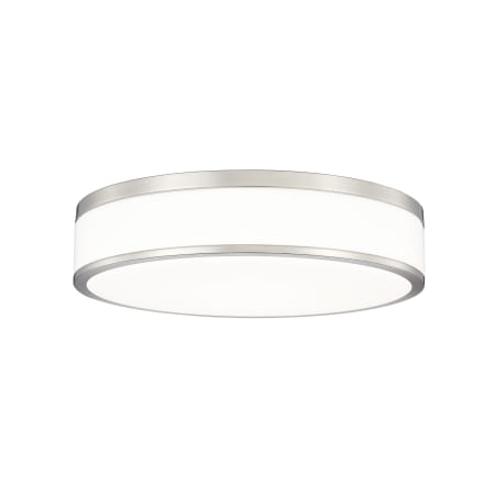 Z-Lite Ballord 16" Wide Flush Mount Drum Ceiling Fixture Brushed Nickel