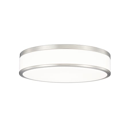 Z-Lite Ballord 16" Wide Flush Mount Drum Ceiling Fixture Brushed Nickel