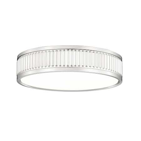 Z-Lite Stari 13" Wide Flush Mount Drum Ceiling Fixture Brushed Nickel