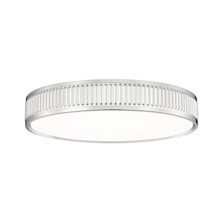 Z-Lite Stari 17" Wide Flush Mount Drum Ceiling Fixture Brushed Nickel