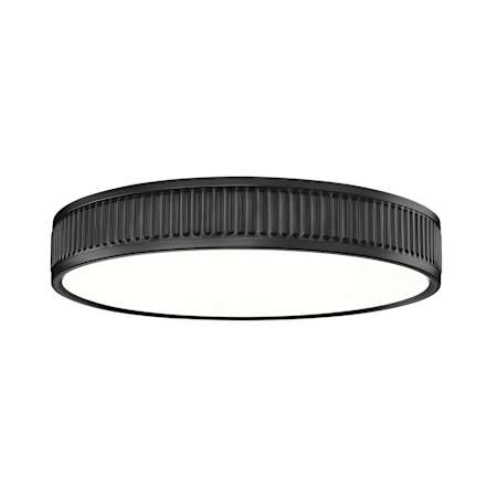 Z-Lite Stari 17" Wide Flush Mount Drum Ceiling Fixture Matte Black