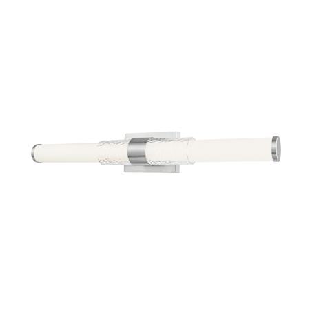 Z-Lite Egon 32" Wide LED Bath Bar with Matte Opal Glass Shade Brushed Nickel