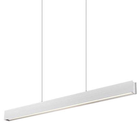 Z-Lite Hudson 45" Wide LED Linear Chandelier Brushed Nickel
