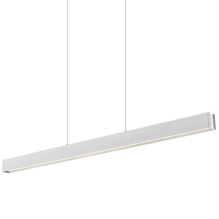 Z-Lite Hudson 55" Wide LED Linear Chandelier Brushed Nickel
