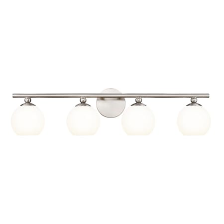 Z-Lite Neoma 4 Light 8" Wide Vanity Light Brushed Nickel